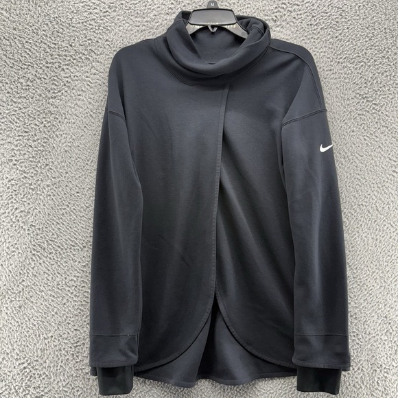 Nike Maternity Sweatshirt Womens‎ XS Black Pregnancy Pullover Split - Picture 1 of 11